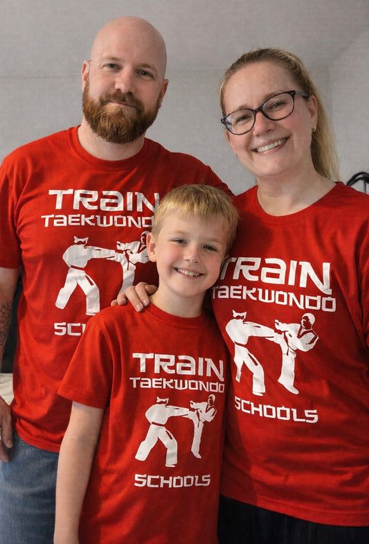 Train Taekwondo School Design Club T-Shirt